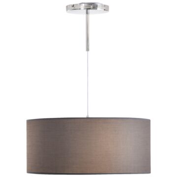 Homcom Modern Led Pendant Light Chandelier With Three Lighting Modes Metal Round Base For Living Room, Bedroom, Office, Entrance, Grey, 59 X 59 X 44cm