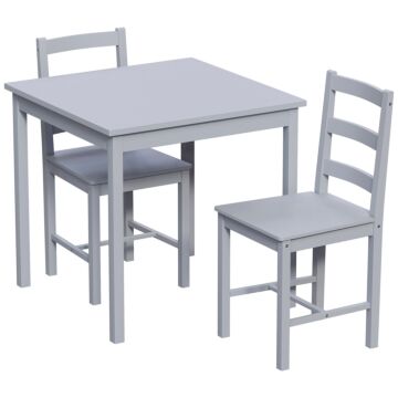 Yorkshire 2 Seater Dining Set, Grey