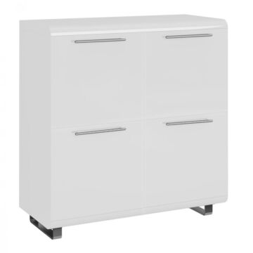 Newline White High Gloss Sideboard Small 4 Doors