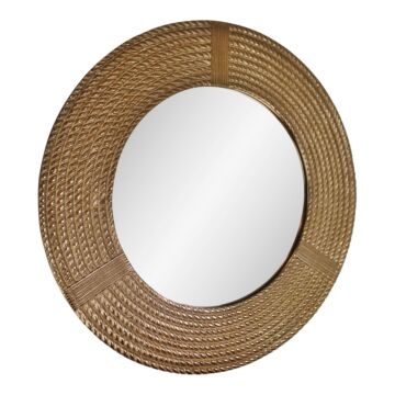 Gold Metal Rope Style Mirror 63cm