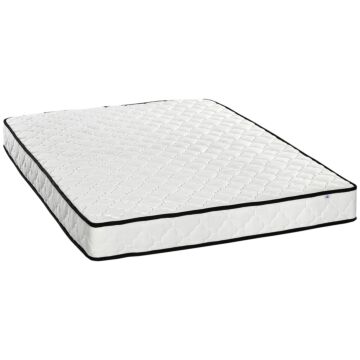 Homcom King Mattress, Pocket Sprung Mattress In A Box With Breathable Foam And Individually Wrapped Spring, 200cmx150cmx18cm, White