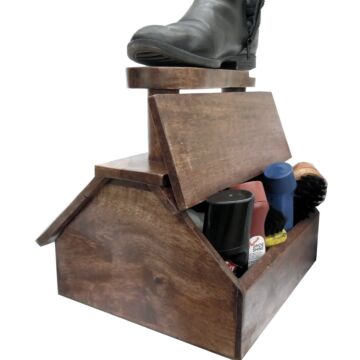 Shoe Shine Freestanding Cabinet