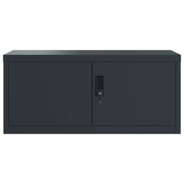 Vidaxl File Cabinet Anthracite 90x40x180 Cm Steel