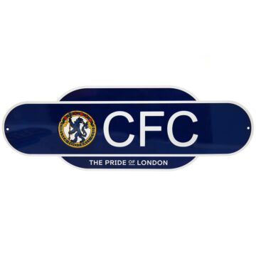 Chelsea Fc Colour Retro Sign