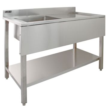 Kukoo Commercial Stainless Steel Sink - Right Hand Drainer