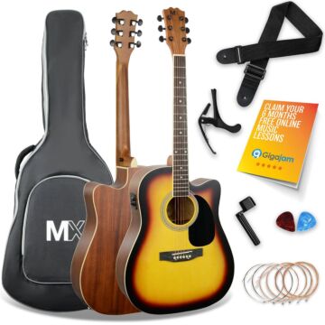 Mx By 3rd Avenue Cutaway Electro Acoustic Guitar Pack