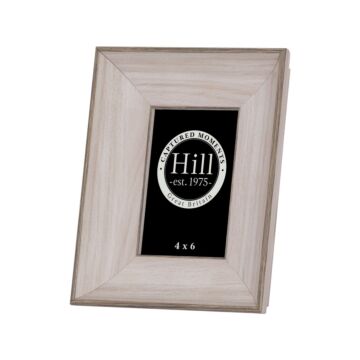 White Washed Wood Photo Frame 4x6