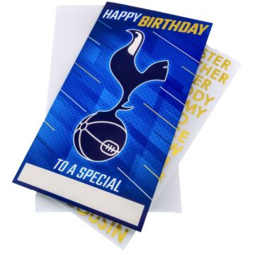 Tottenham Hotspur Fc Personalised Birthday Card