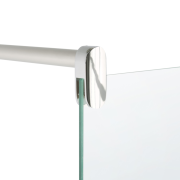 Shower Screen Tempered Glass Wet Room Bathroom Doorless Enclosure 90 X 190 Cm Beliani
