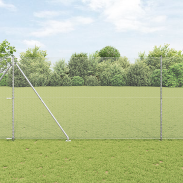 Vidaxl Hexagon Fence 1.5x50 M Galvanised Steel