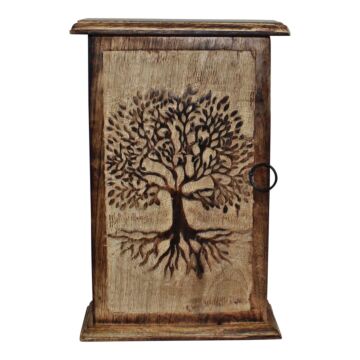 Tree Of Life Hand Carved Key Box
