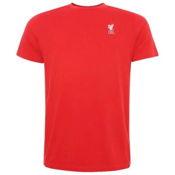 Liverpool Fc Embroidered T Shirt Mens Red Small