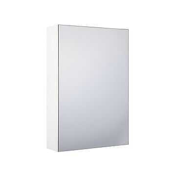 Bathroom Mirror Cabinet White 40 X 60 Cm Modern Beliani