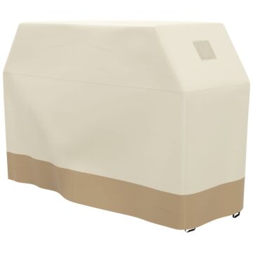 Outsunny 71w X 188lcm Pu Coated Protective Grill Cover - Beige