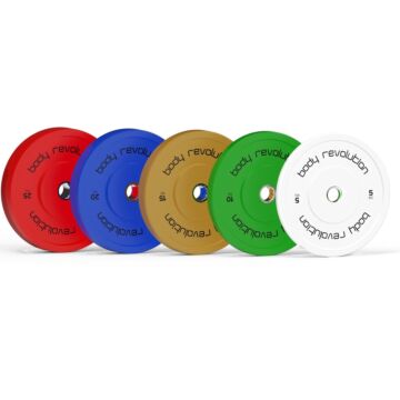 Body Revolution Olympic Bumper Plates (colour) 15kg Pair