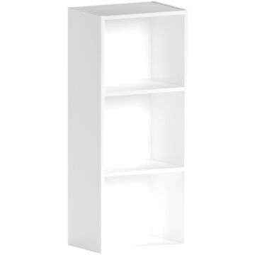 Vida Designs Oxford 3 Tier Cube Bookcase, White