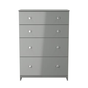 Yarmouth 4 Drawer Deep Chest In Uniform Grey & Dusk Grey