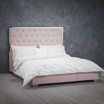 Meribel Pink King Size Bed