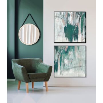 Shades Of Green Ii By Tom Reeves - Framed Art