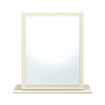 Warwick Small Desktop Mirror In Cream Ash & Modern Oak