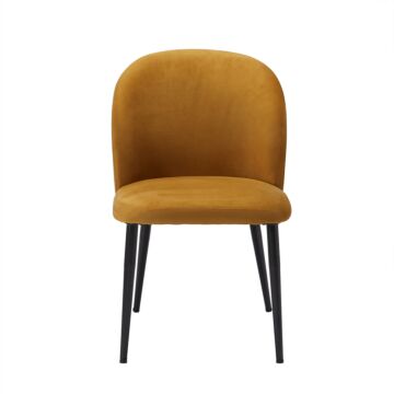 Zara Dining Chair Mustard (pack Of 2)
