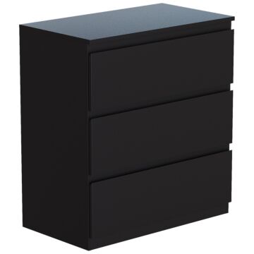 Vida Designs Denver 3 Drawer Chest, Black