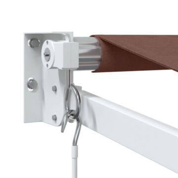 Vidaxl Manual Retractable Awning Brown 300x250 Cm
