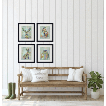 Fantastic Floral Animals Ii – Fox By Fab Funky - Framed Art