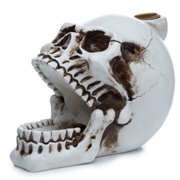 Skull With Open Mouth Backflow Incense Burner
