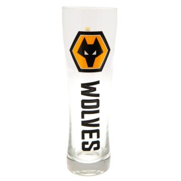 Wolverhampton Wanderers Fc Tall Beer Glass