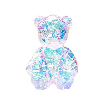 Led Decoration Multicolour Teddy Bear Iridescent Holographic Rgb Usb Powdered Beliani