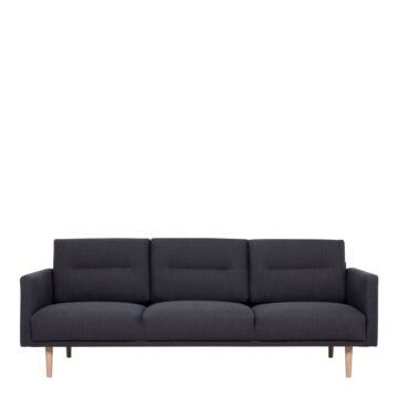 Larvik 3 Seater Sofa - Anthracite, Oak Legs