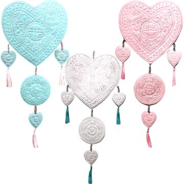 Aluminium Mobile - Hearts (assorted Colors)