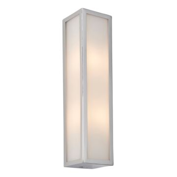 Newham Bathroom 2 Wall Light Chrome/frosted