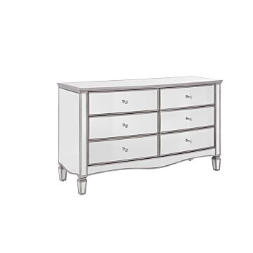 Elysee 6 Drawer Wide Chest Mirrored