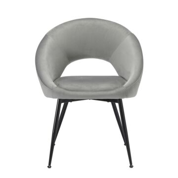 Lulu Dining Chair Grey (pack Of 2)