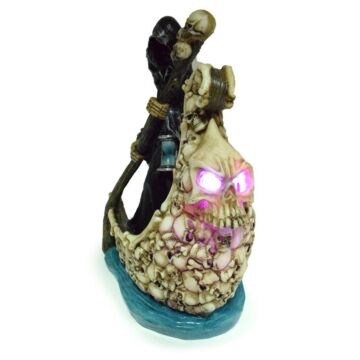 Decorative Led Ornament - The Reaper Boat Of Skulls