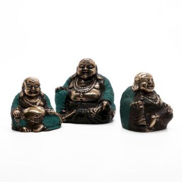 Set Of 3 - Happy Buddha's (asst Sizes)