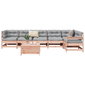 Vidaxl 7 Piece Garden Sofa Set Solid Wood Douglas Fir