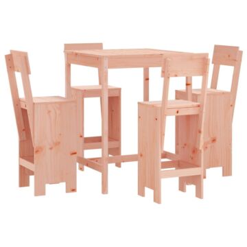 Vidaxl 5 Piece Garden Bar Set Solid Wood Douglas