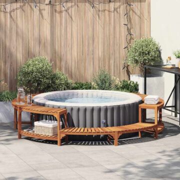Vidaxl Hot Tub Surround Brown Ø275 X 55.5 Cm