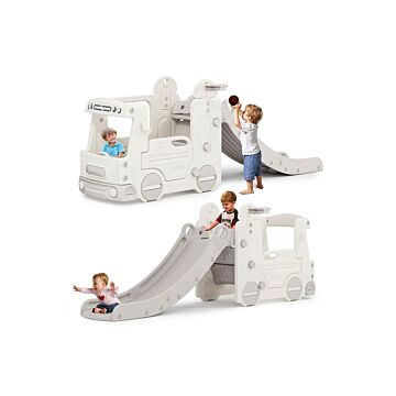 2 In 1 Multifunctional Slide And Bus Children's Toy, Suitable For Indoor And Outdoor Use