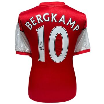 Arsenal Fc Bergkamp Signed Shirt