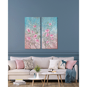 Pink Floral & Blossom I By Diane Demirci - Wrapped Canvas