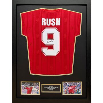 Liverpool Fc 1986 Rush Signed Shirt (framed)