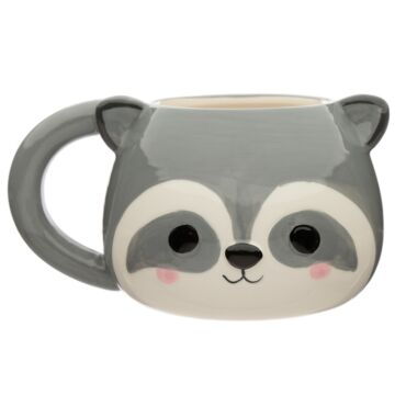 Ceramic Shaped Head Mug - Adoramals Raccoon