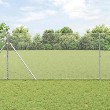 Vidaxl Hexagon Fence 1x100 M Galvanised Steel