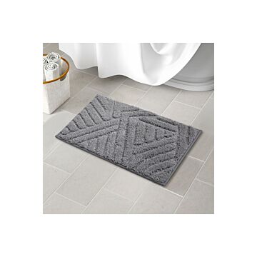 60cm L X 40cm W Non-slip Absorbent Textured Floor Mat For Bathroom Doorways