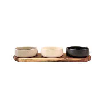 S/3 Tapas Set W/acacia Tray