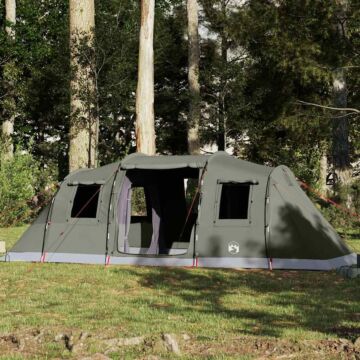 Vidaxl Family Tent Tunnel 6-person Olive Green Waterproof